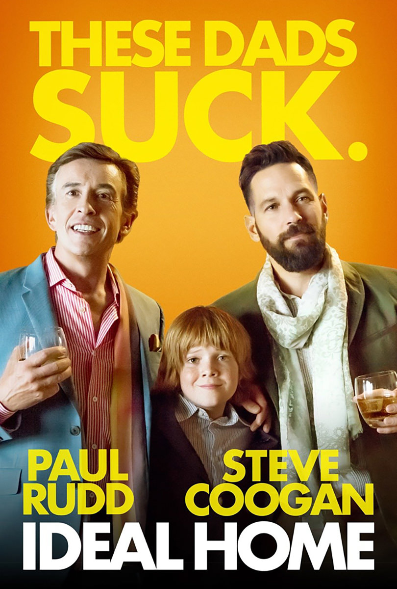 Ideal Home Movie Poster with Steve Coogan and Paul Rudd.