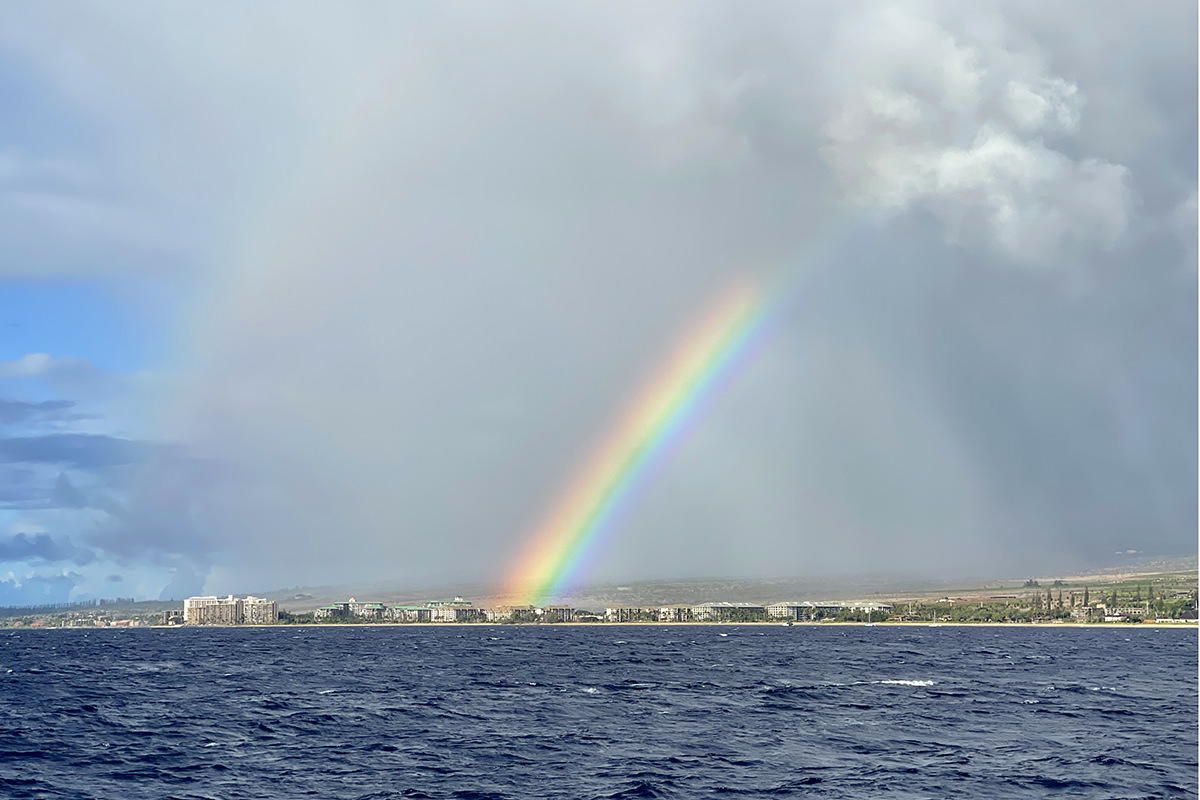 A rainbow over Lahaina.