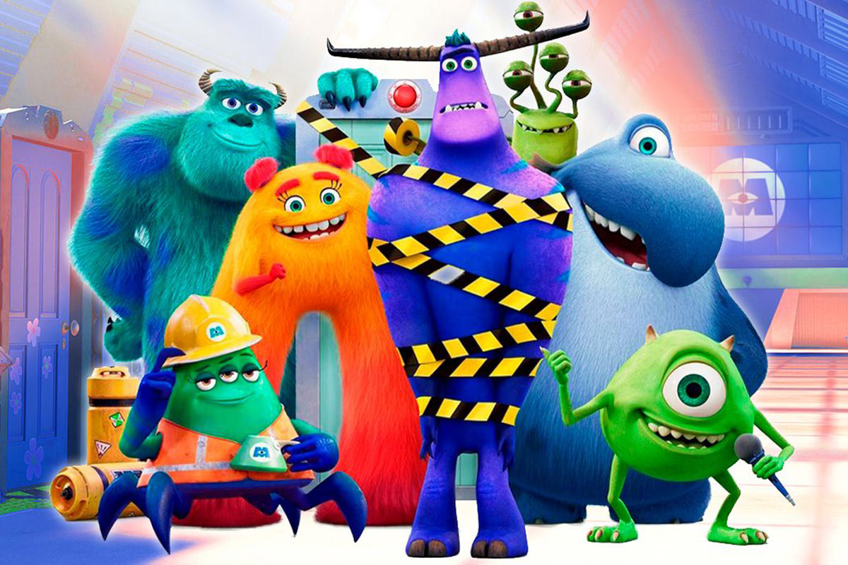 The assorted monsters from Monsters at Work by Pixar