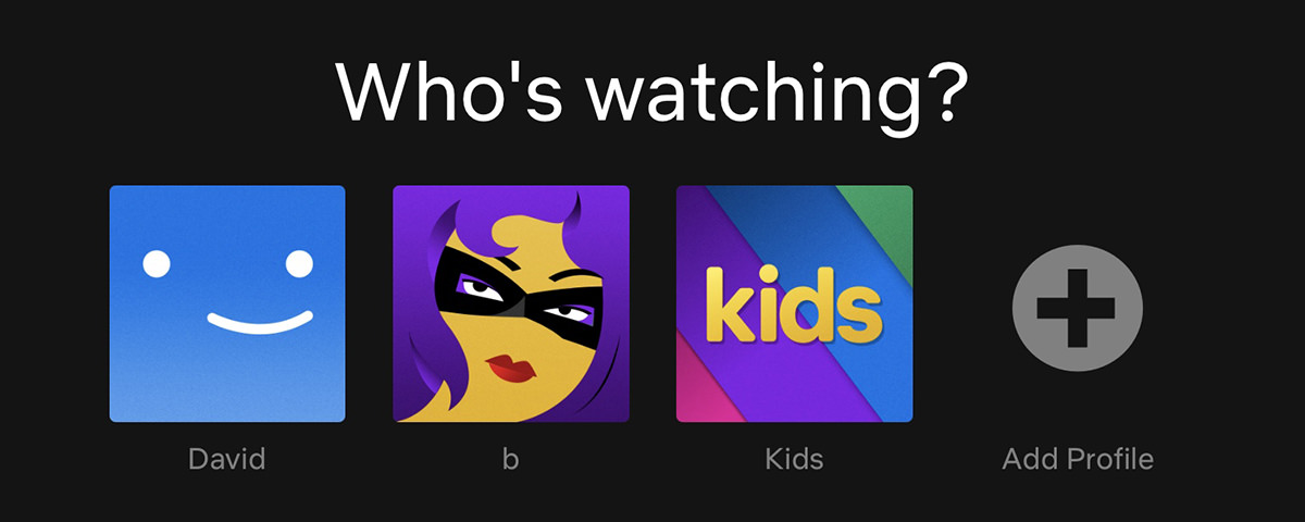 Netflix now has a second B profile FOR BEDROOM!