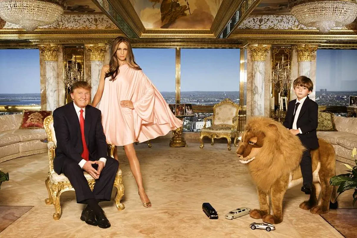 Trump's gaudy gold penthouse.