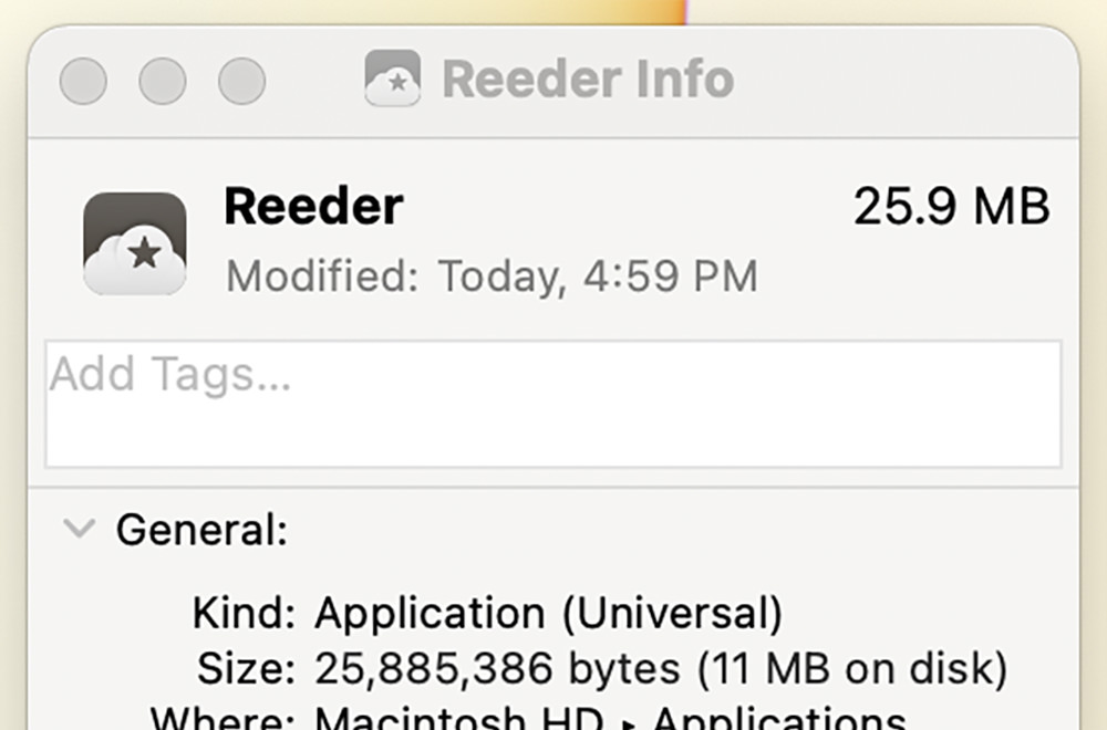 Reeder is a Universal App.