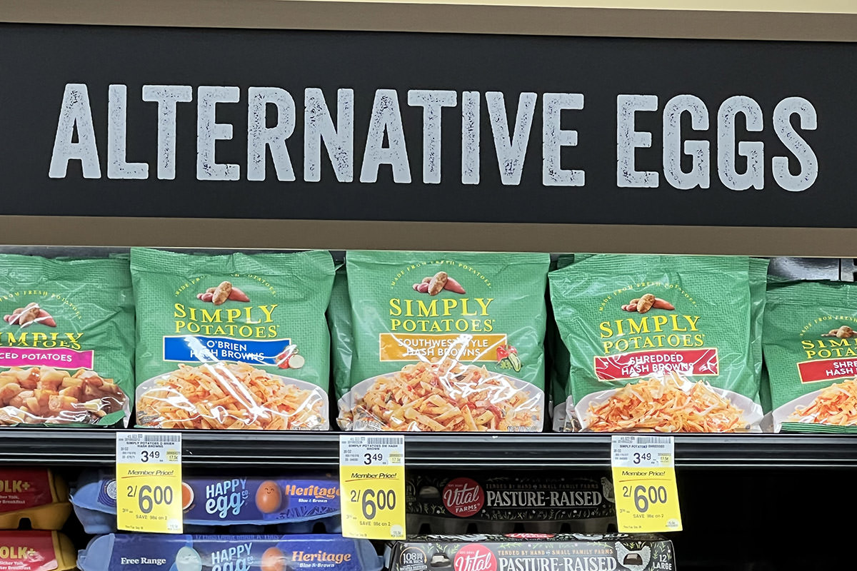 Alternative Eggs is SIMPLY POTATOES.