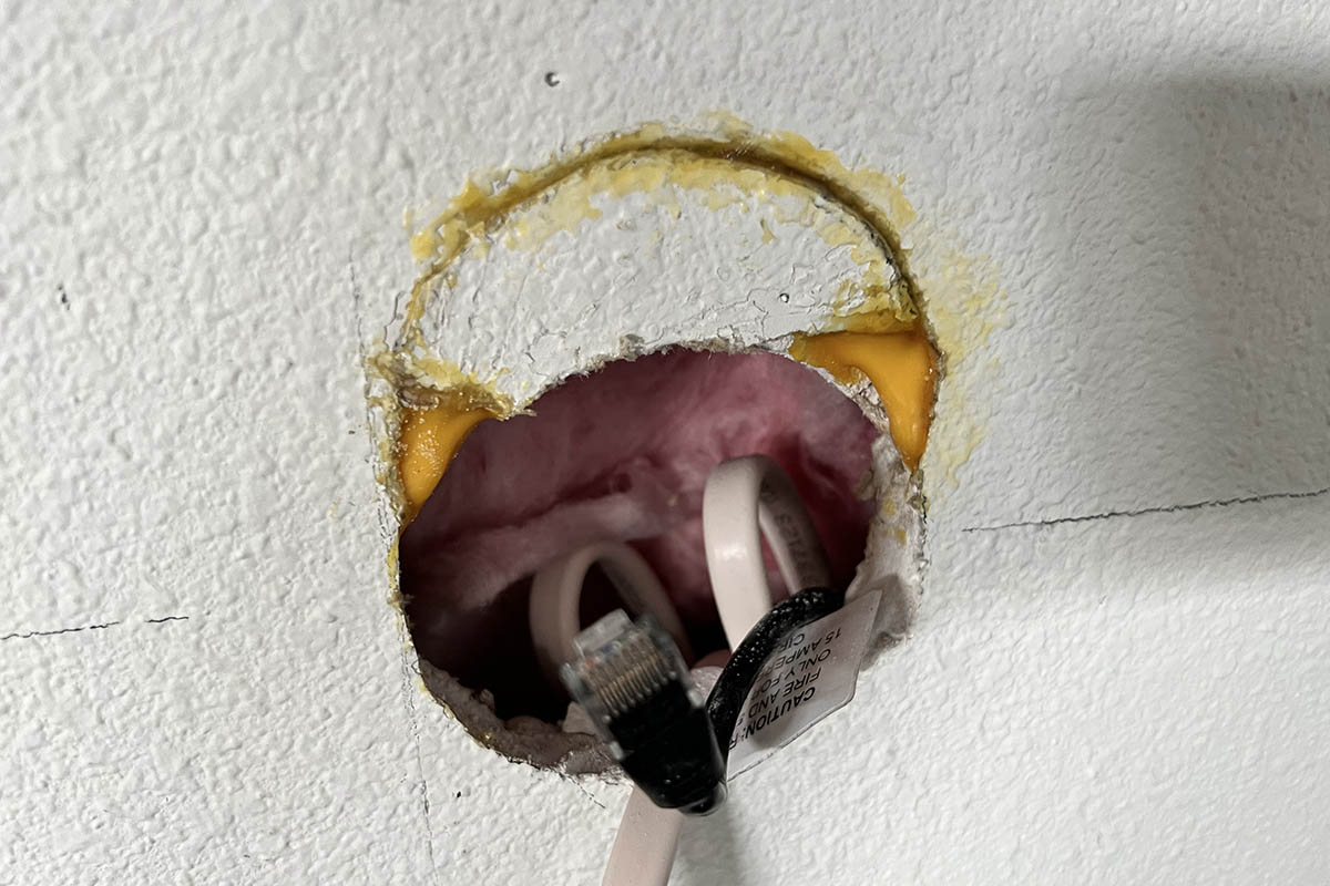 Re-hole of the hole for my hole in the wall.