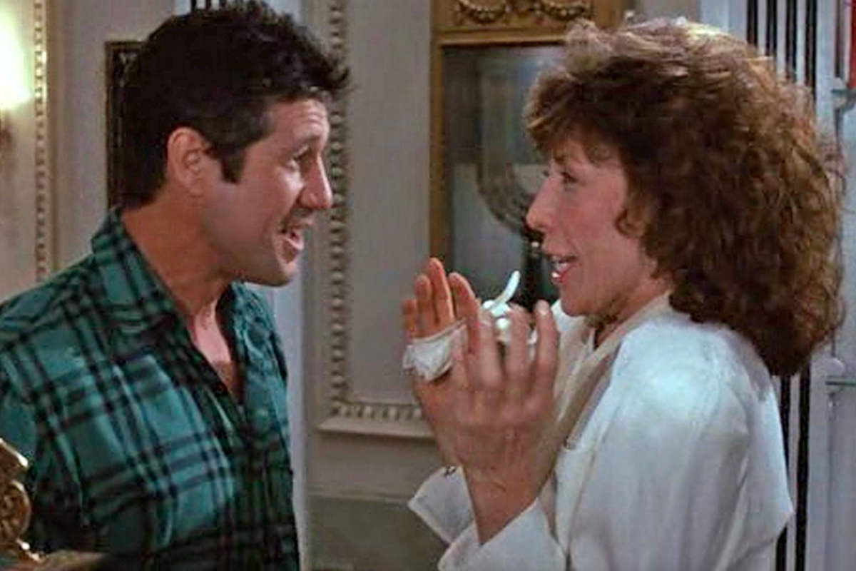 Fred Ward and Lily Tomlin in Big Business