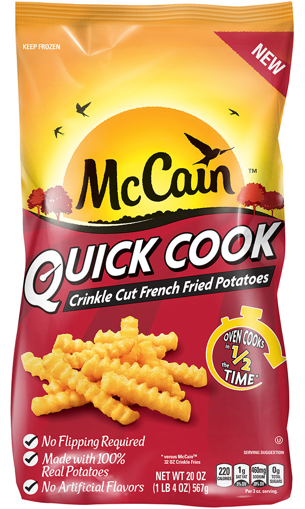 A bag of MacCains Crinkle Cut Fries