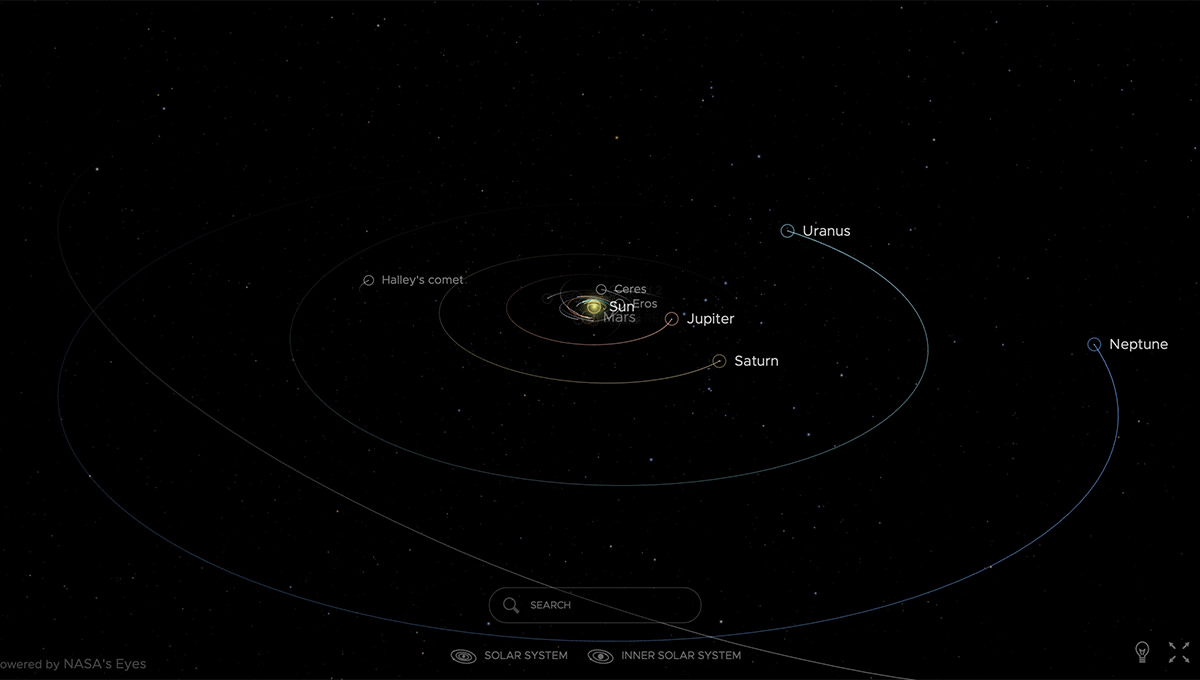 NASA EYES ON Solar System Viewer