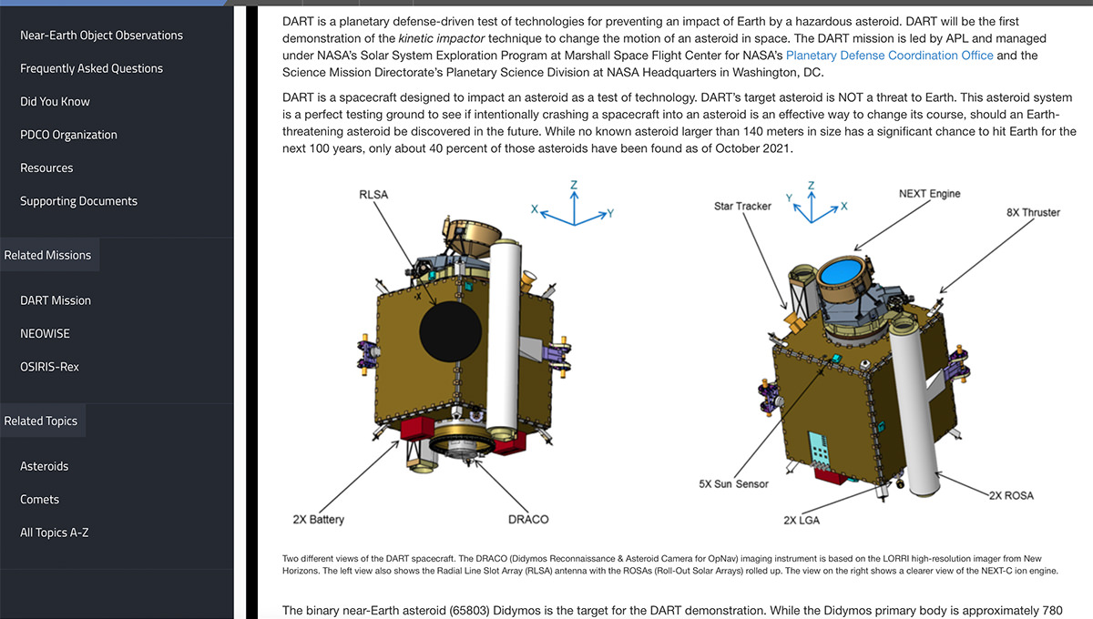 NASA EYES ON Solar System Viewer