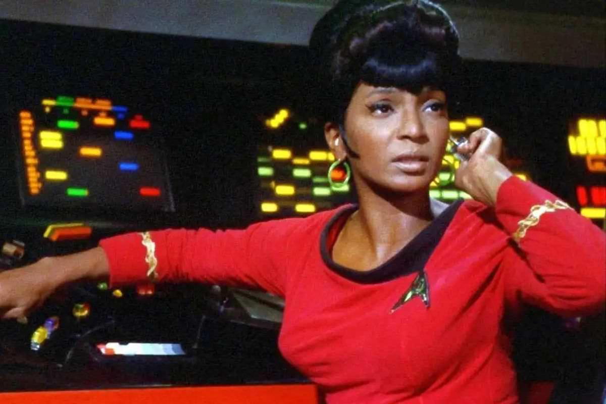 The incomparable Nichelle Nichols as Lt. Uhura on Star Trek.