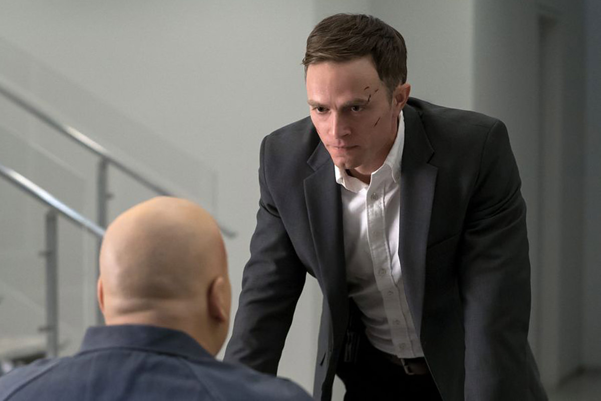 Wilson Bethel as Bullseye confronting The Kingpin of Crime.