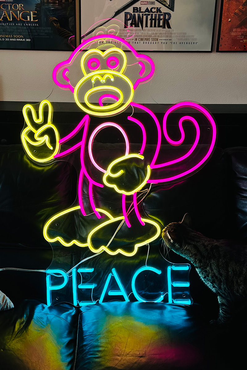 MY AMAZING NEW BAD MONKEY NEON SIGN!