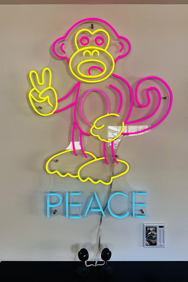 MY AMAZING NEW BAD MONKEY NEON SIGN!