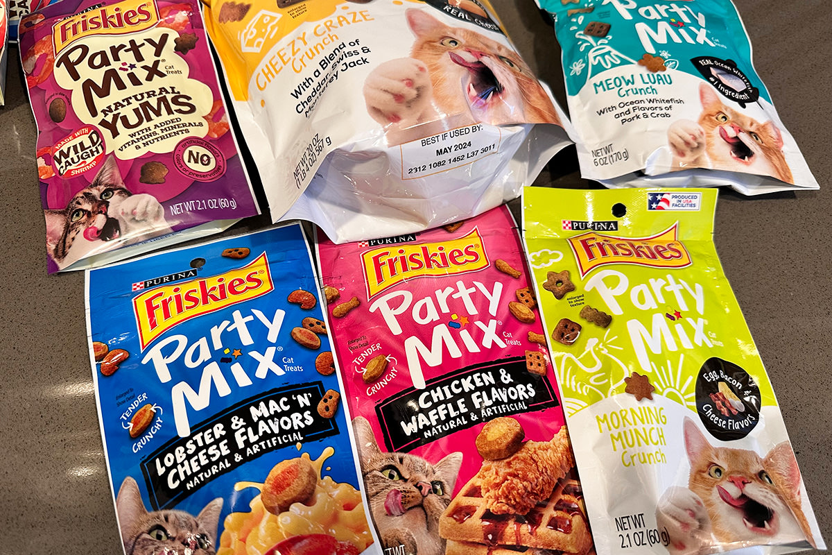 An abundance of variety of cat treats!