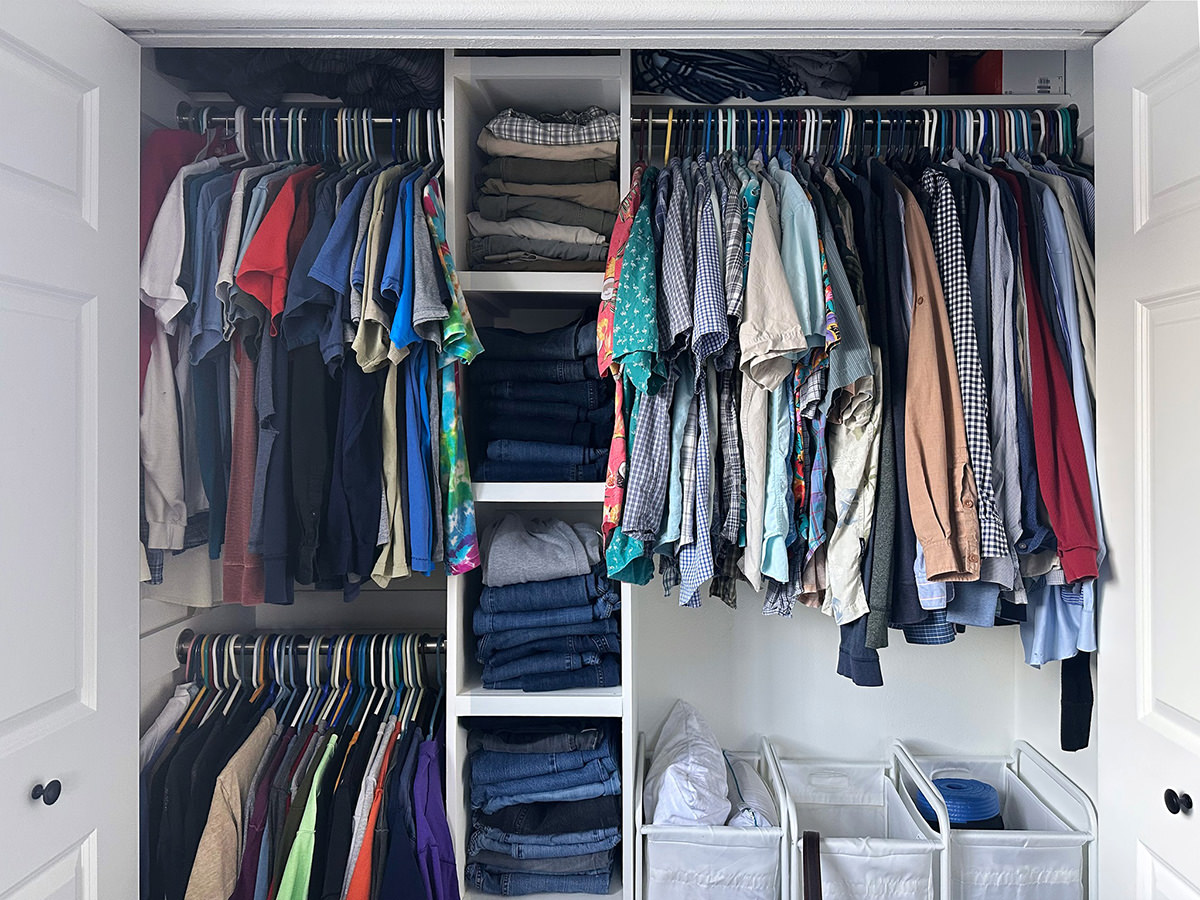 My well-organized closet.