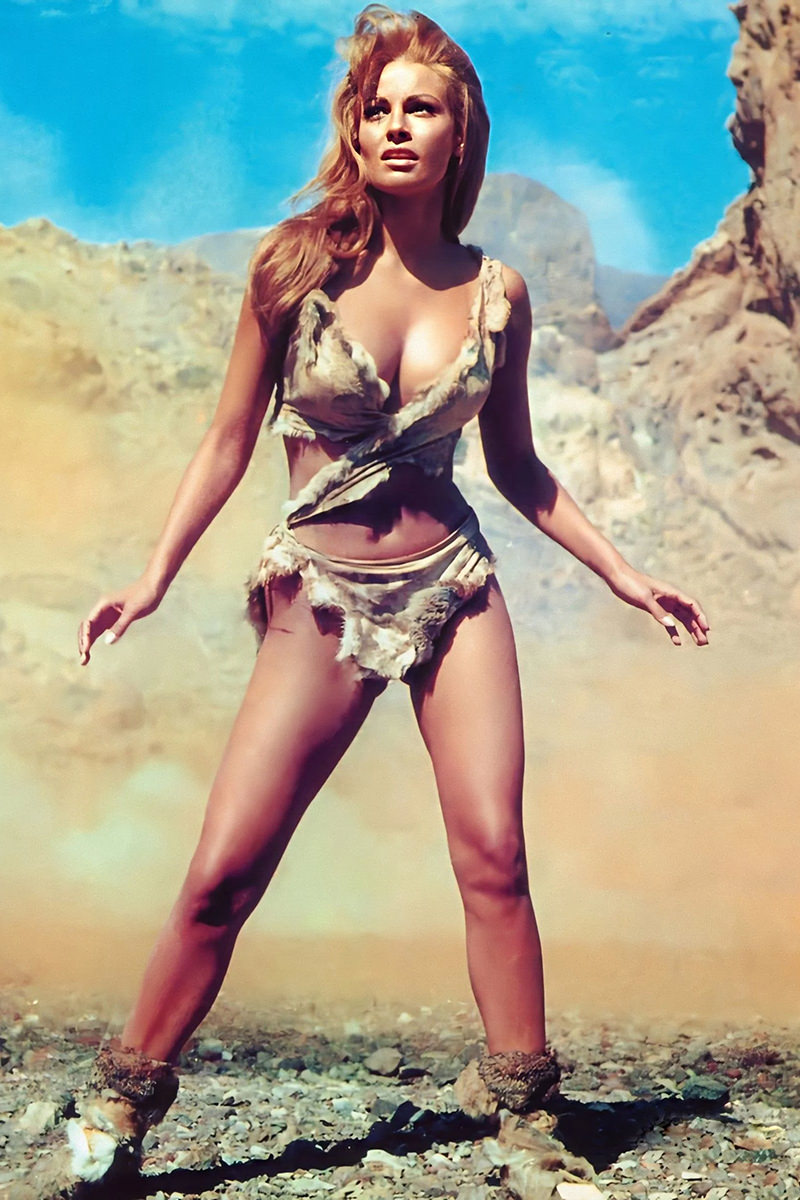Raquel Welch in 10,000 Years BC and that fuzzy bikini.