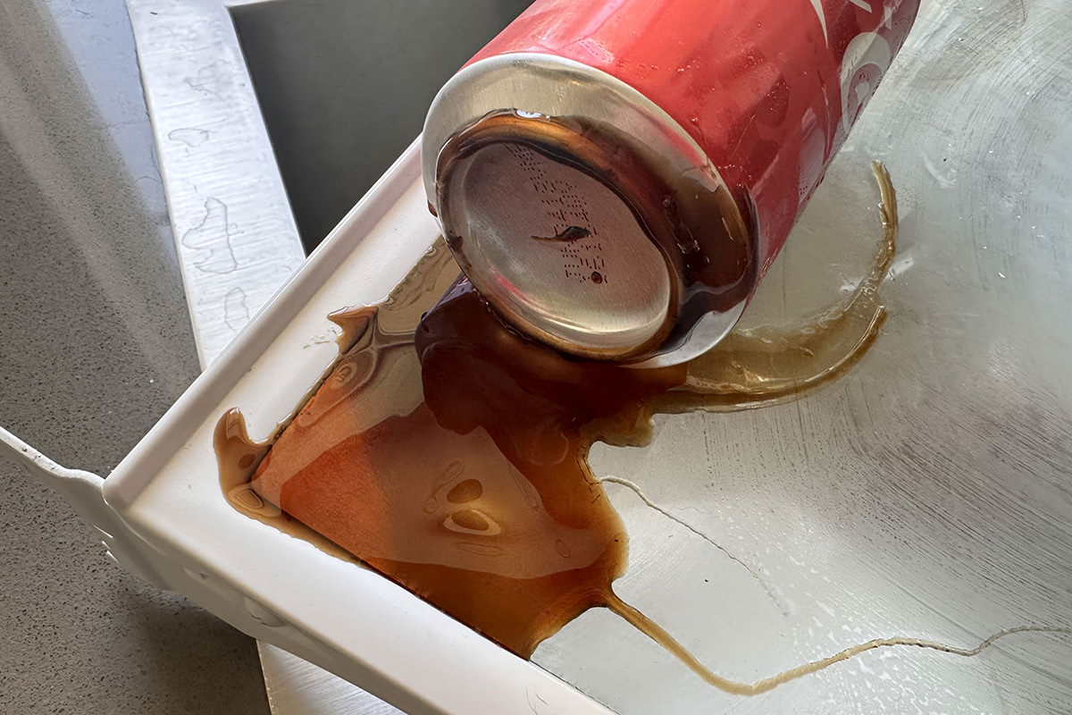 Ruptured Coke Can