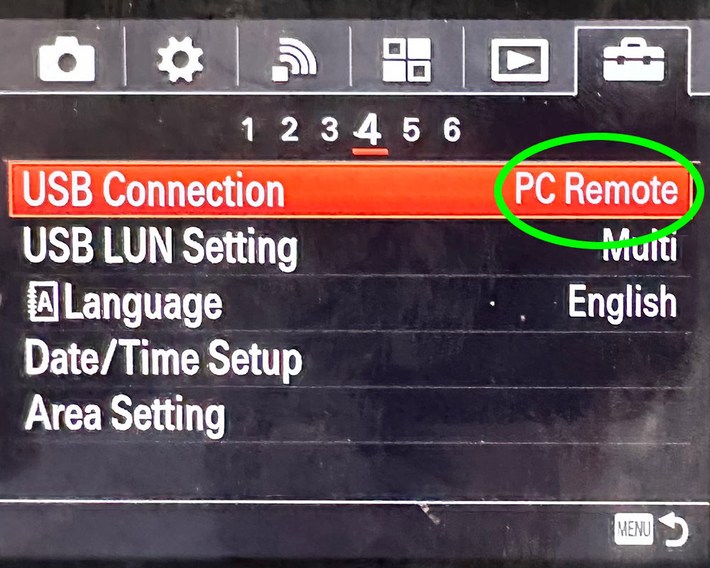PC Remote ON