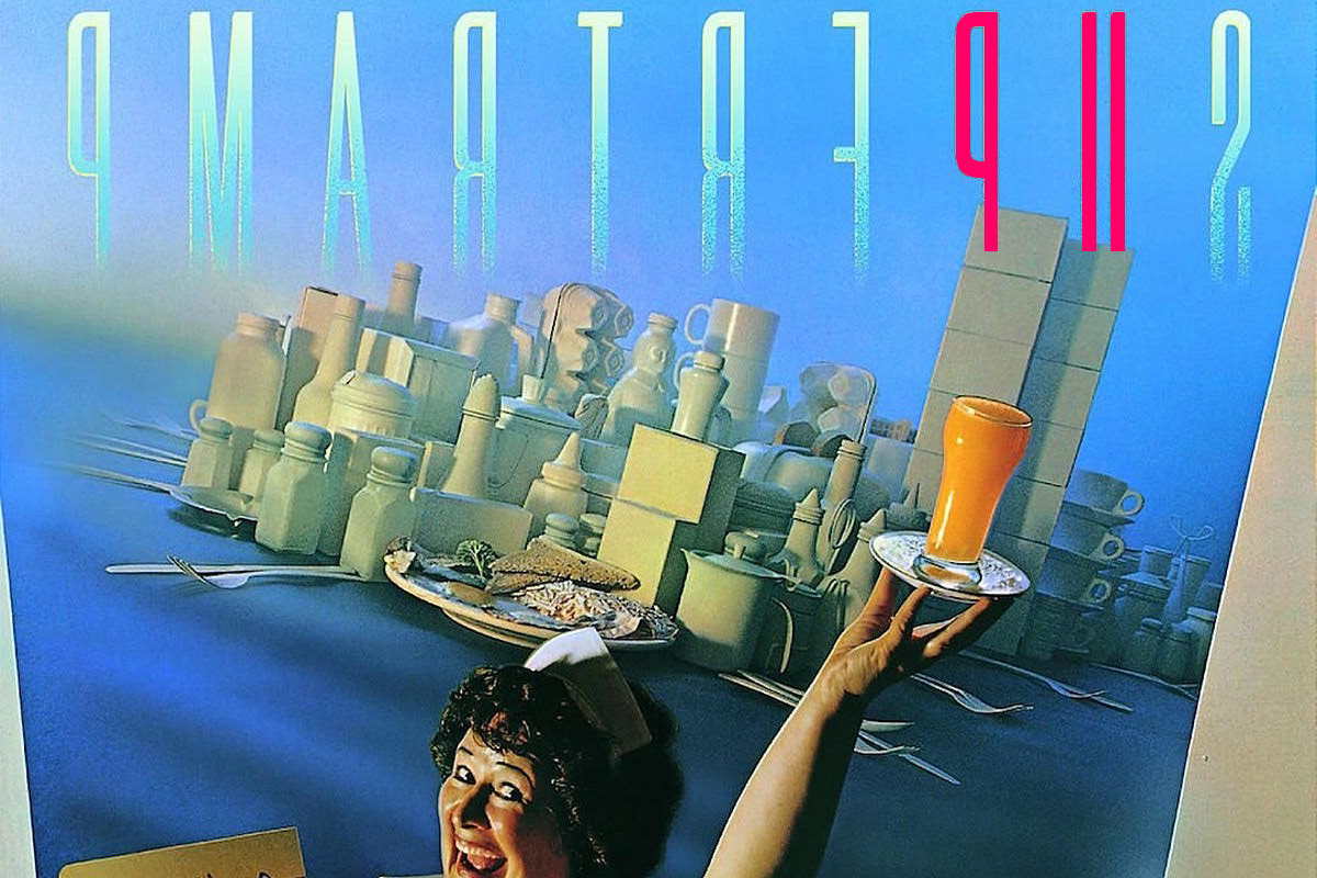 The Supertramp album cover flipped to show 9-11 behind the World Trade Center.
