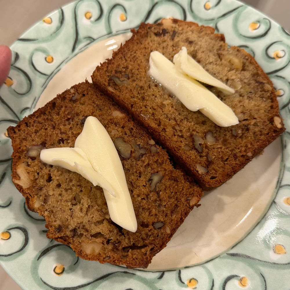 My perfect banana bread.