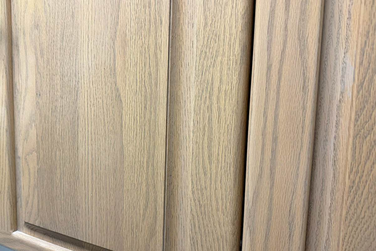 Ugly old cabinet doors.