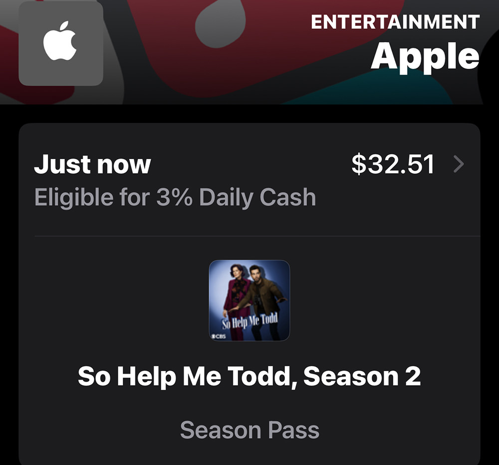I just purchased So Help Me Todd on iTunes!