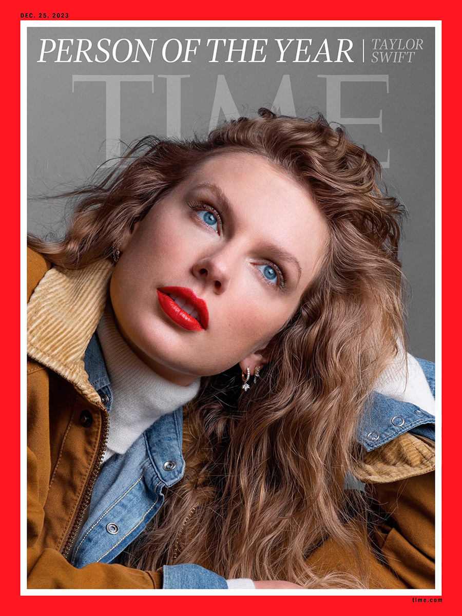 Taylor Swift on the cover of Time Magazine.
