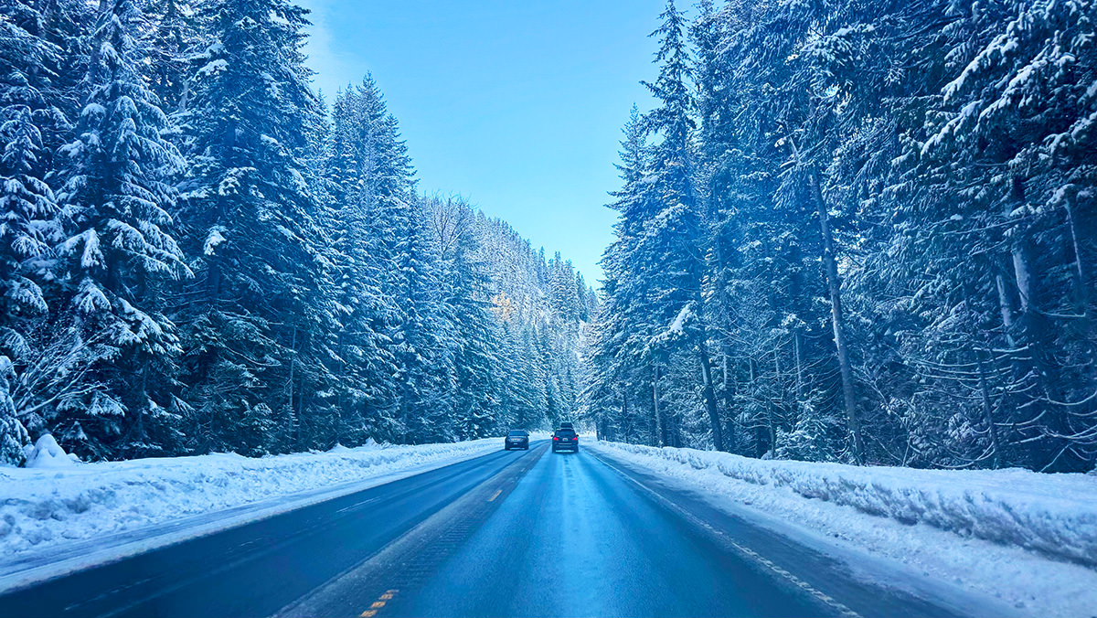 Winter Road Trip... pretty with little snow.