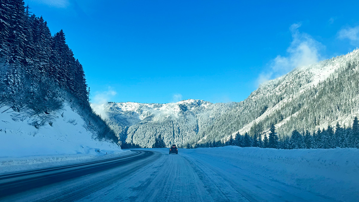 Winter Road Trip... pretty with little snow.