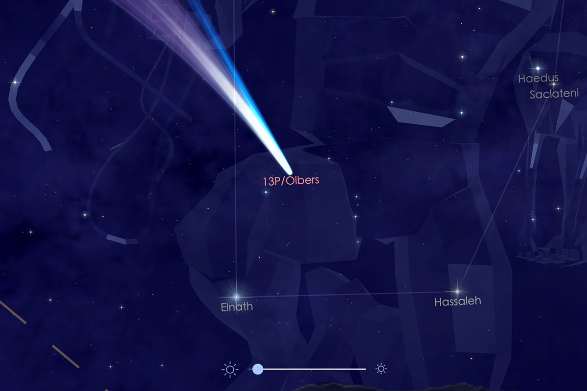 StarWalk 2: The comet 13P/Olbers!