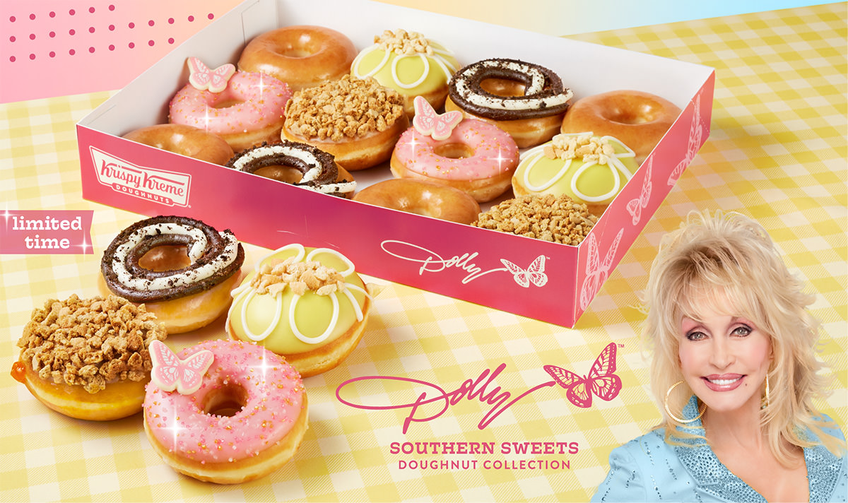 Ad for Krispy Kreme's Dolly's Donuts!