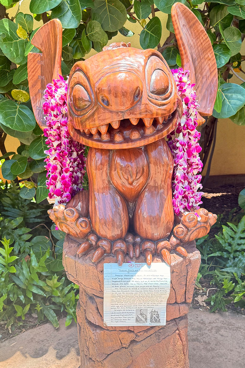 It's a statue of Stitch!