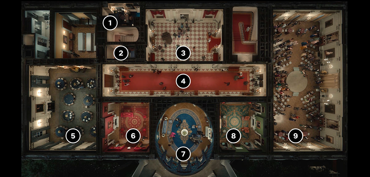 Top cut-away of The White House
