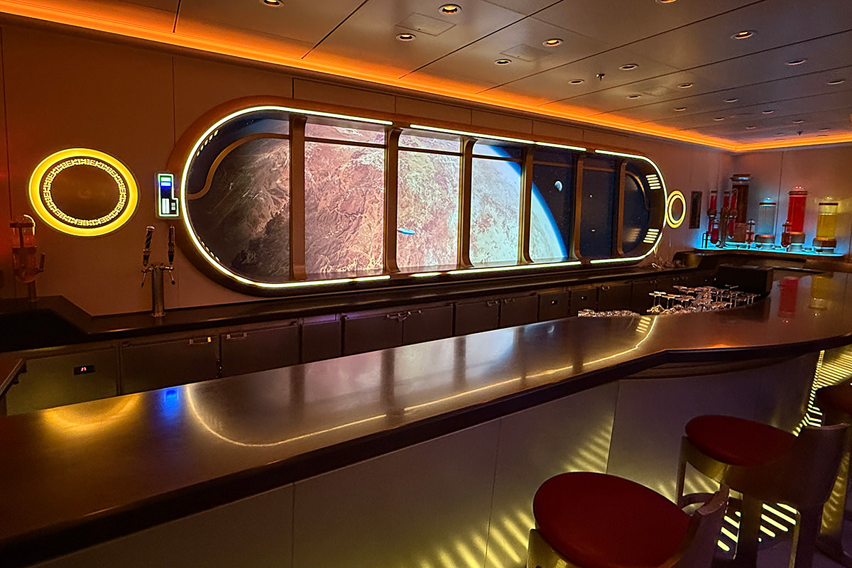 Star Wars Hyperspace Lounge Bar Window