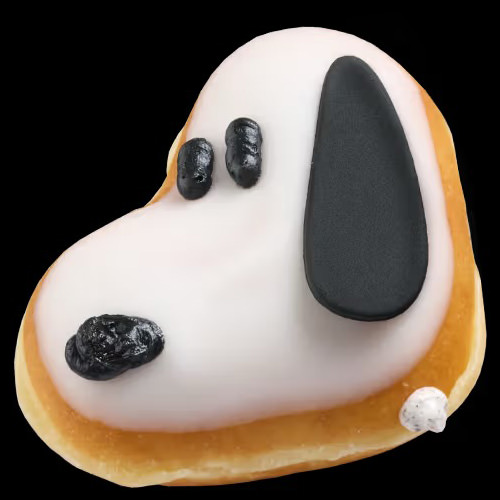 A flawless Snoopy donut