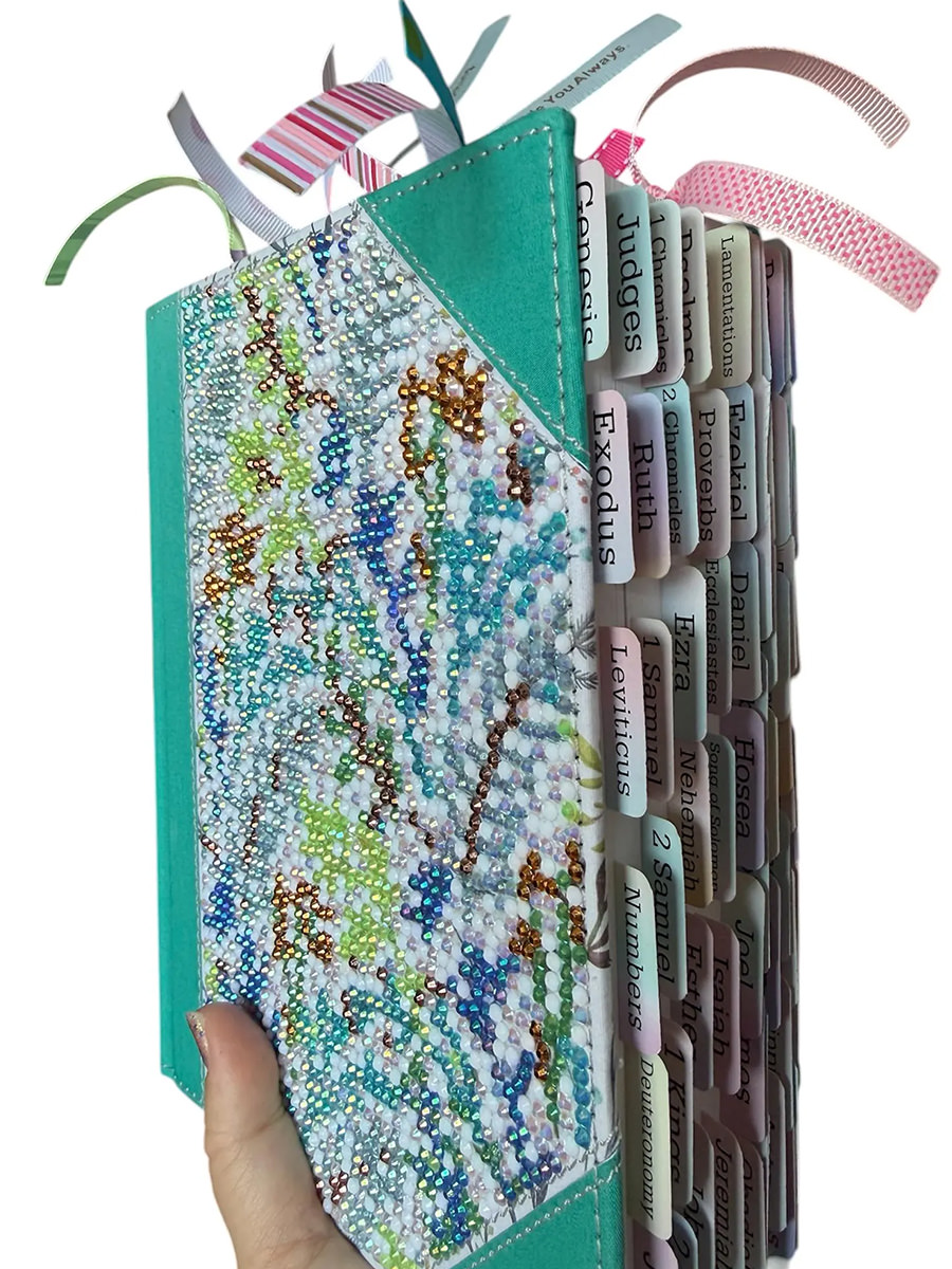 A Loaded Bible with crap all over it.