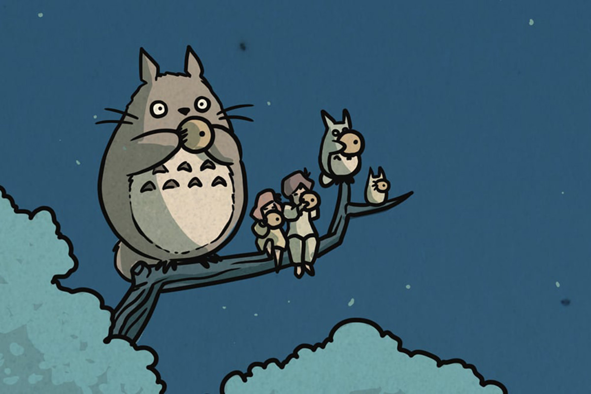 Totoro and crew.