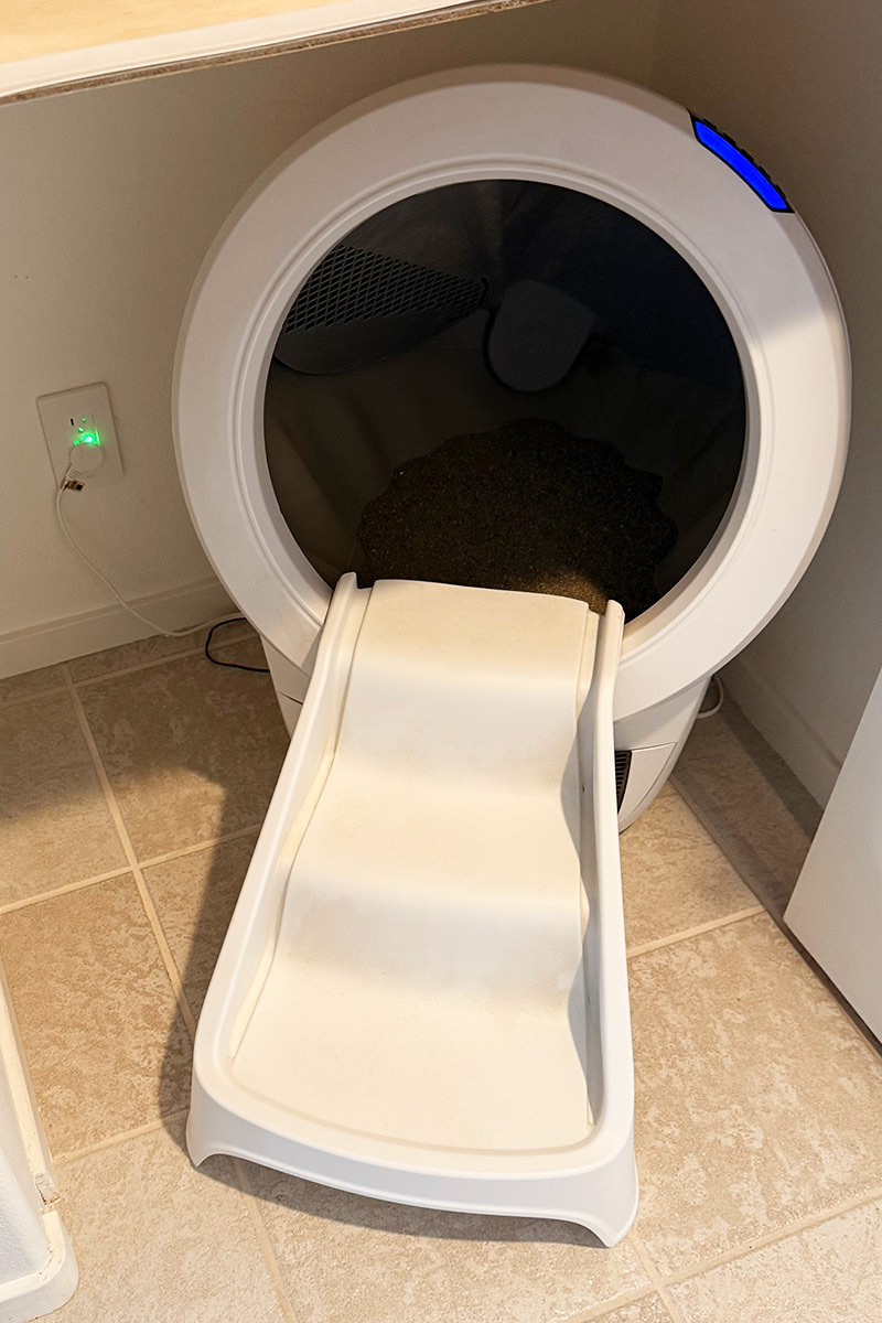 Downstairs Litter Robot is waiting for the cats to come and use it!