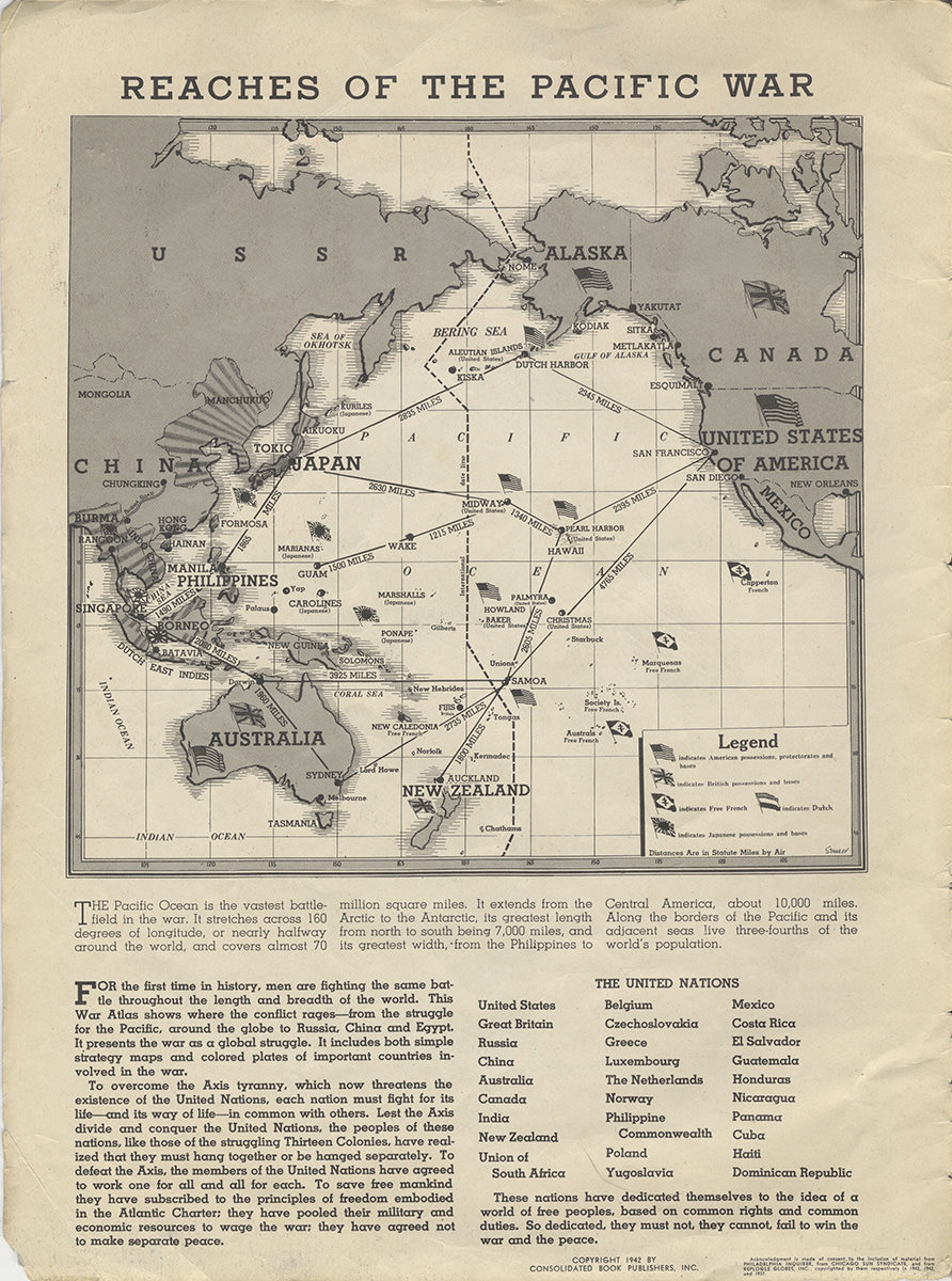 Reaches of the Pacific war map!