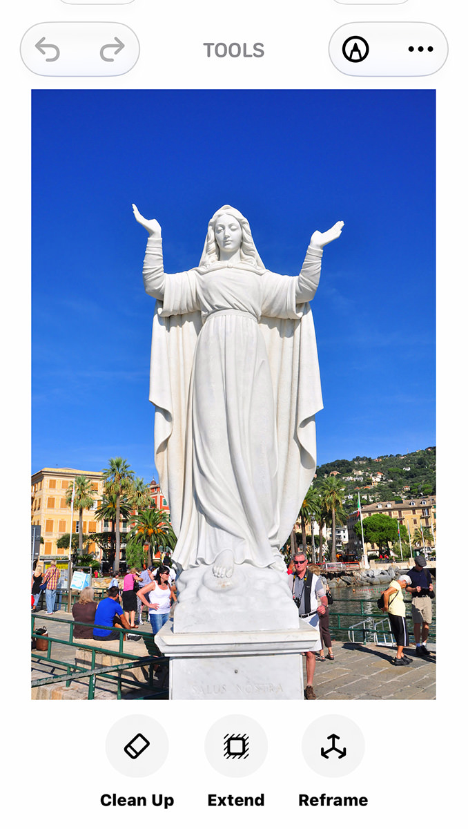 A photo of a statue of the Madonna.