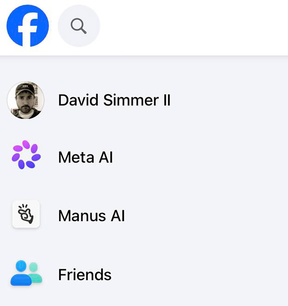 Meta AI and Manus AI ahead of Friends