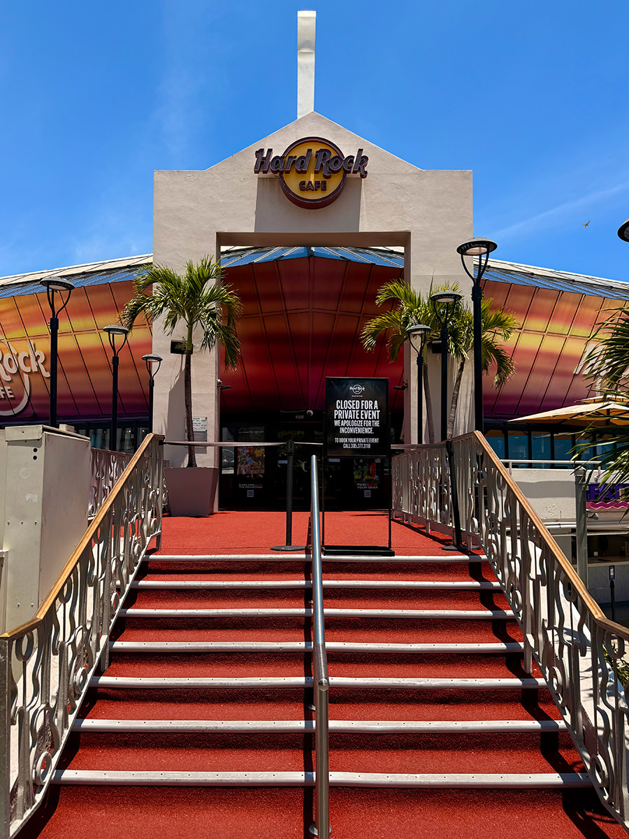 Hard Rock Cafe closed for a private event