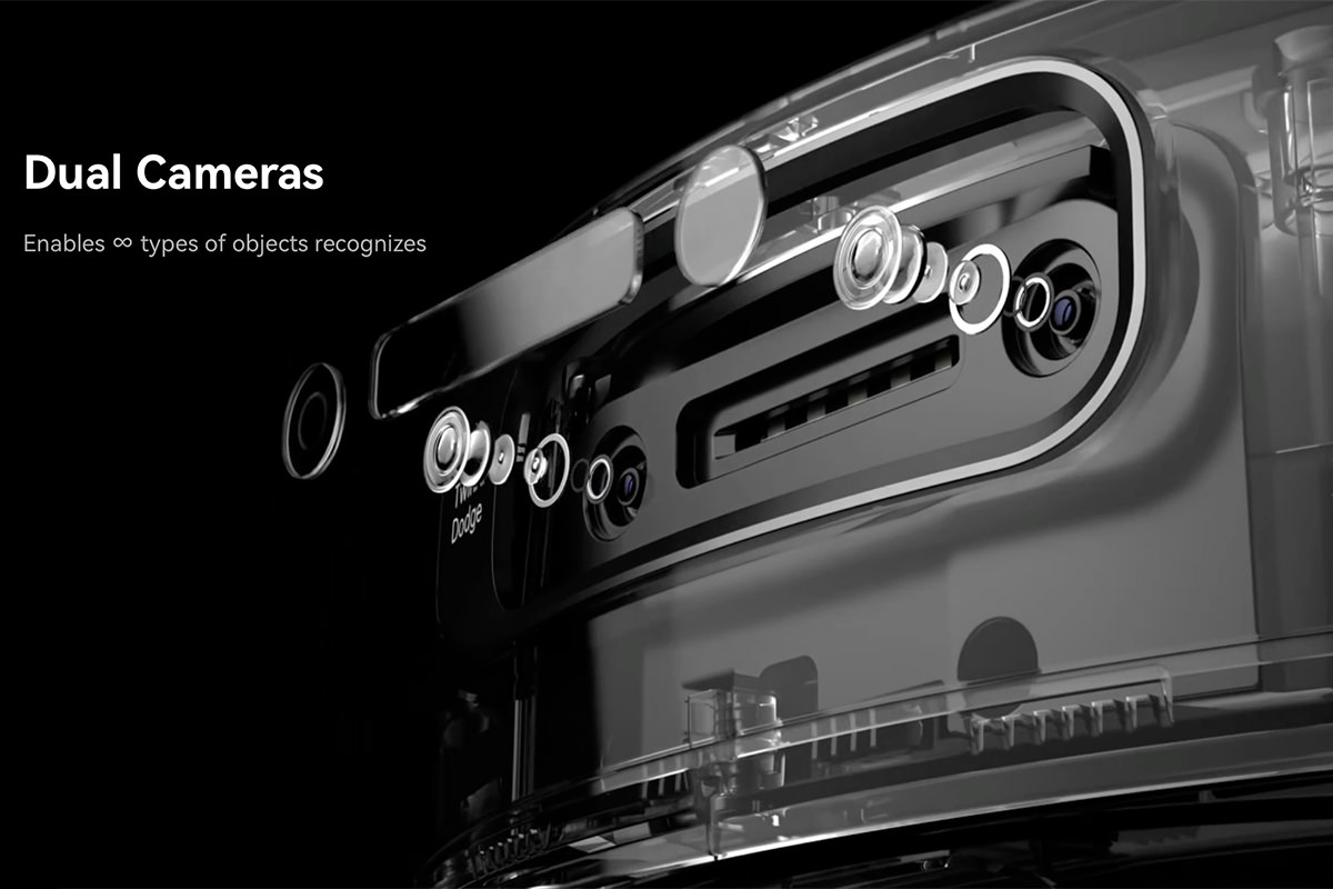 Narwal dual-lens sensors cut-away view.