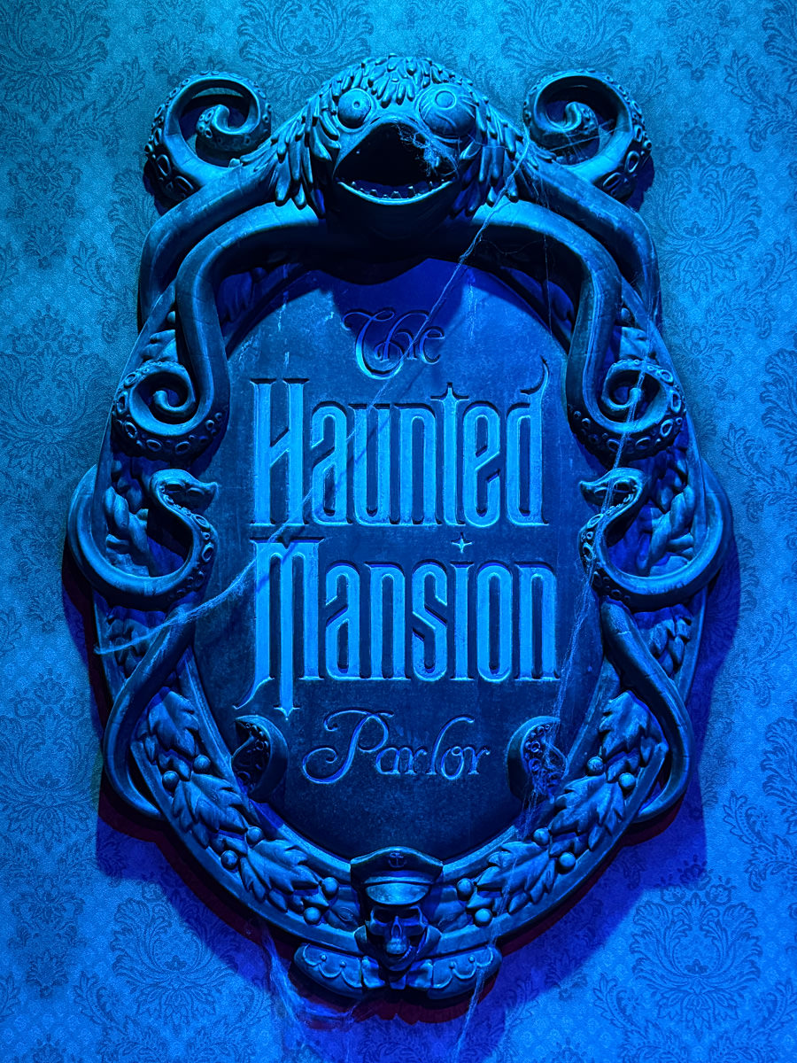 Haunted Mansion Parlor Sign