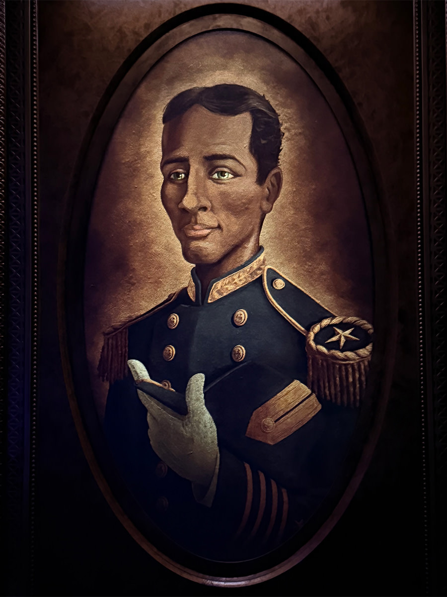 Portrait in the Haunted Mansion Parlor