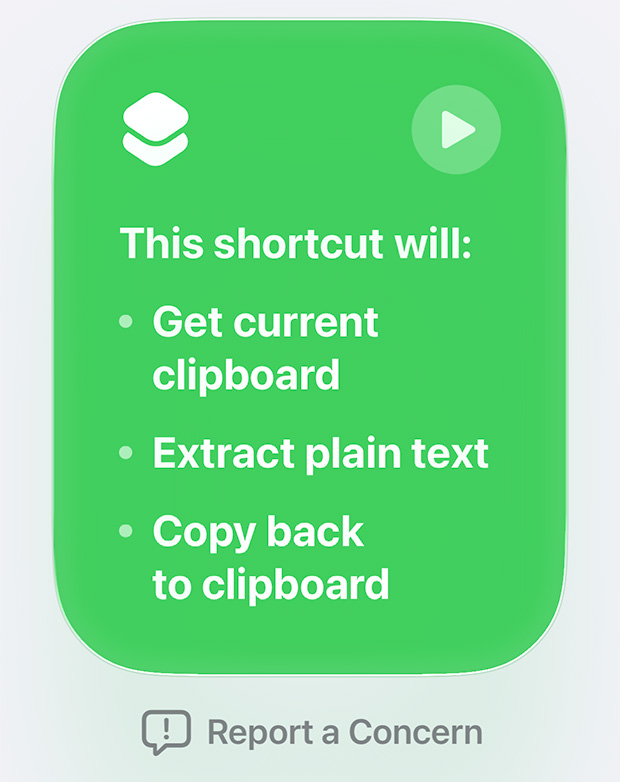 Shortcut created!