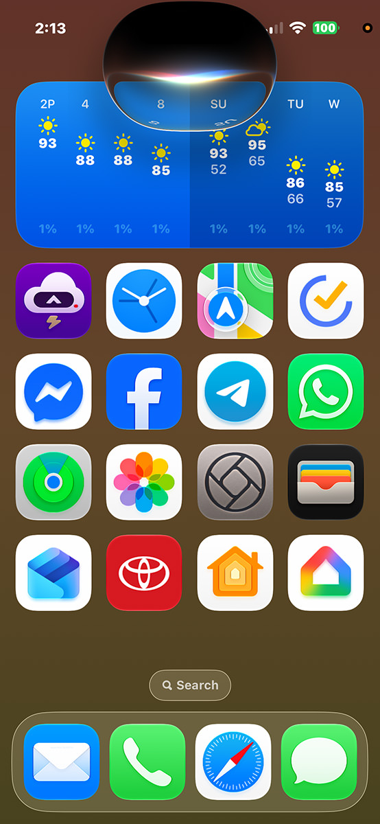 It's Siri's Island Bubble on my iPhone!