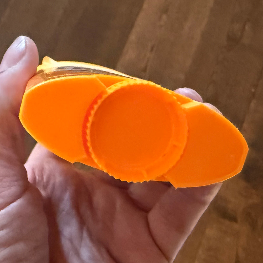 Solid knob on a tube of much cheaper deodorant.