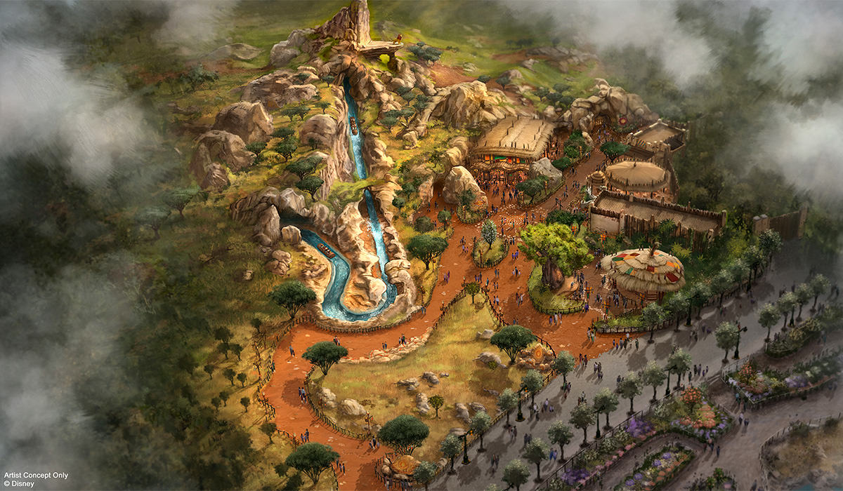 The Splash Mountain ride for Lion King in Paris.