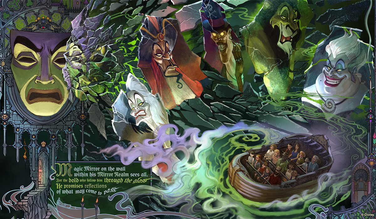 Disney villains surround people in a boat!