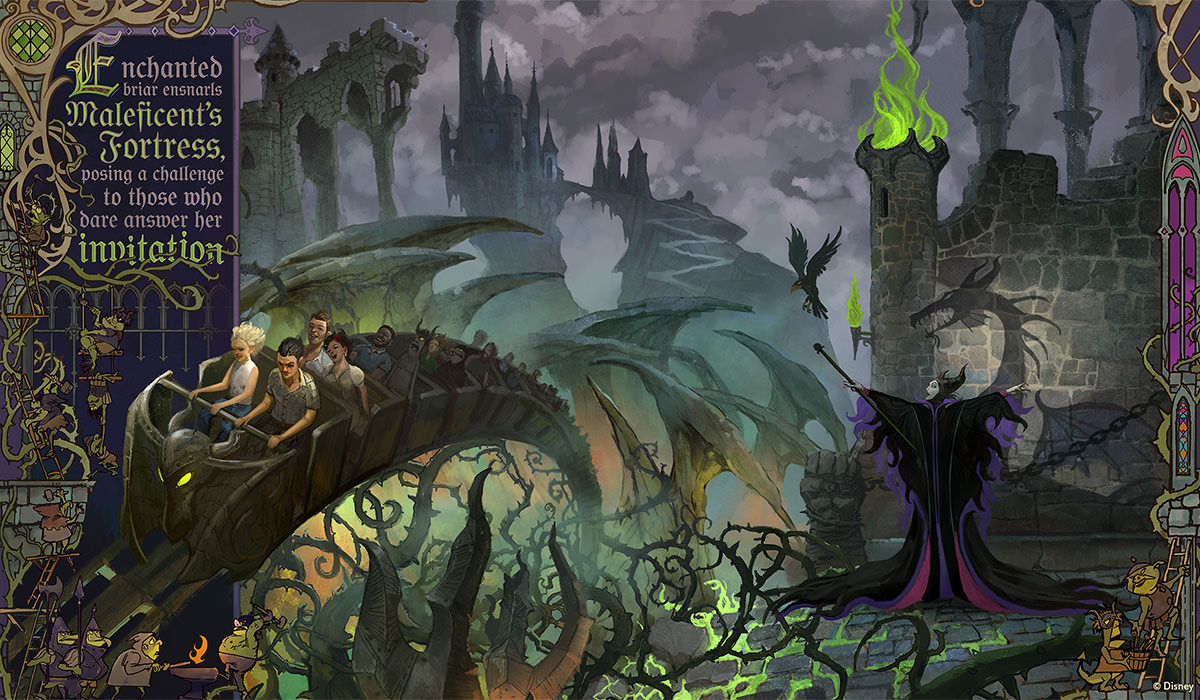 Scary Maleficent Coaster Rendering